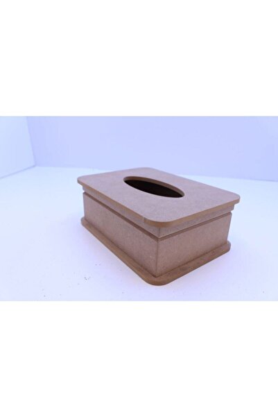 Hobi Evim Ham Ahşap Dikdörtgen Peçetelik