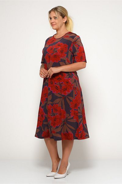 TUSSE Plus Women's Print Sandy Short Sleeve Oversize Dress