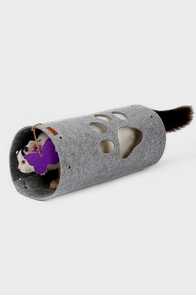 UTKU TASARIM Paw Cat Tunnel Cat Bed Kennel Cat Toy Tunnel