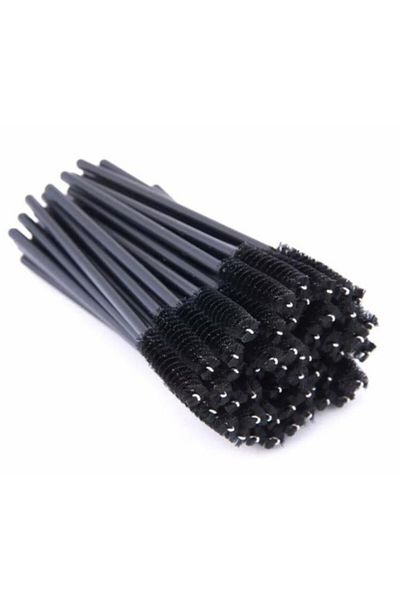 Elea 50 Pack Eyebrow Eyelash Combing Brush Black Color