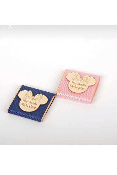 MONO GRUP Mono Chocolate Hoşgeldin Bebeğim Pleksi Yazılı Sargılı Bebek Çikola...