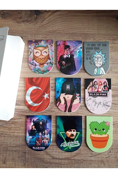 Organica Tasarım 9 Magnetic Bookmarks 5x6 Cm