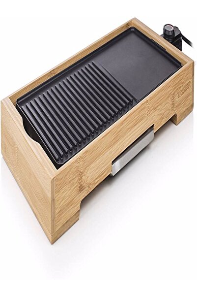 Tristar Ηλεκτρική Ψησταριά 2000W, 36 x 24.4 εκ., Πλαίσιο από Μπαμπού, Αντικολ...