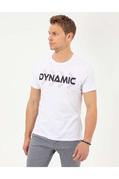 Pierre Cardin Λευκό T-shirt Slim Fit Crew Neck