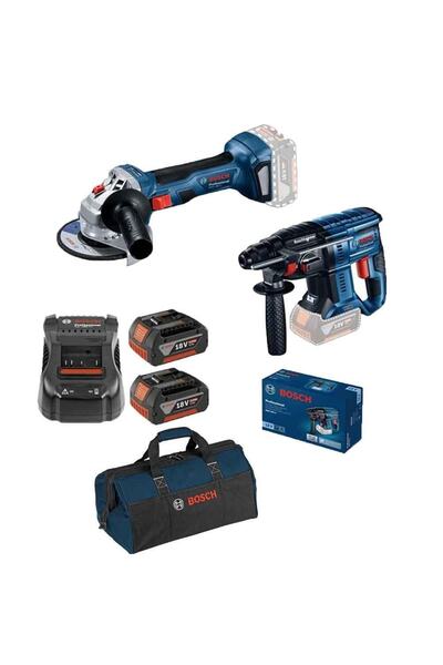 Bosch Promix Set Gbh 180 Ve Gws 180-lı 2 Adet 5 Ah Akü, 1 Adet Şarj Cihazı, 1...