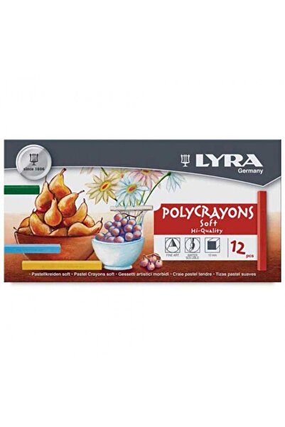 LYRA Polycrayons Soft Toz Pastel Boya 12'li Set