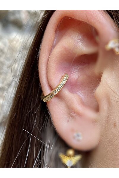 Arescollection Cerrahi Çelik Gold Renk Conch Piercingi