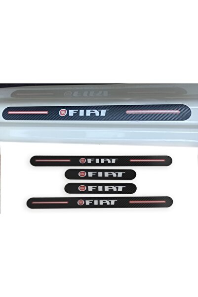 Aksefuar Lazer Fiat / Tofaş Uno Uyumlu Carbon Kapı Eşiği 4'lü Set Kırılmaz
