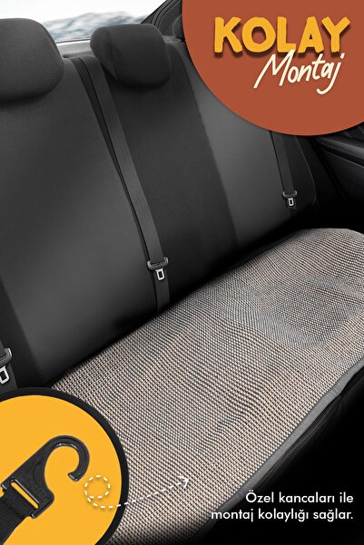 Otom Natural Design Kilim Minder Tam Set El Dokuması - Siyah-kahve-beyaz