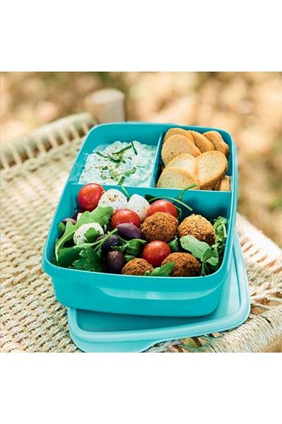 Tupperware 3 Compartment Lunch Box 1 lt