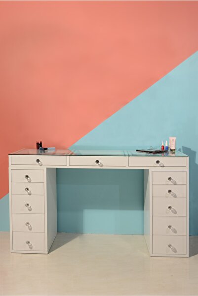 Platto Creative Works Milano 13 Çekmeceli Makyaj Masası (140cm)