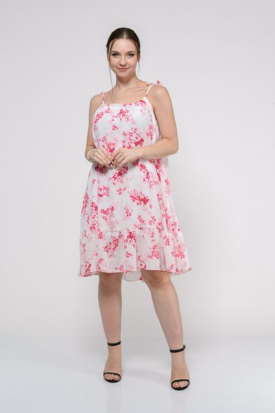 TUSSE Colorful Chiffon - LarGe Size Dress with Rope Straps and Non-showinG