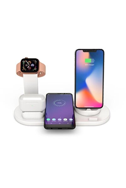 Rucas Şarj Istasyonu Kablosuz Şarj Cihazı Apple Watch  Ve Tüm Telefonlarla