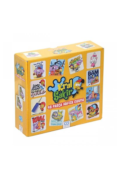 Sunman 5112 Ca Games, Kral Şakir 48 Parça Eğitici Hafıza Oyunu / +3 Yaş