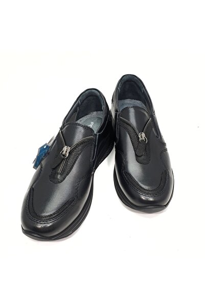 Forelli Teta-g Anatomik Kemik Çıkıntısına Uygun Deri Siyah Ayakkabı 30707