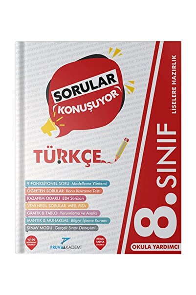 Pruva Akademi 8. Sınıf Türkçe Sorular Konuşuyor Soru Bankası