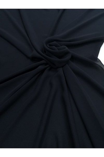 LİLYHOBBYLAND Prayer Headscarf Chiffon Fabric: Black