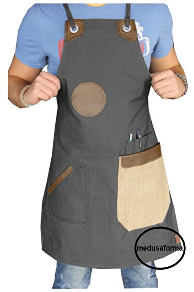 medusaforma مريلة مطبخ ذات حزام متقاطع ماستر شيف كافيه شيف نادل كوك تصفيف الش...