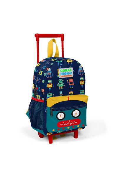 Coral High Rucsac cu două compartimente cu model robot bleumarin pentru copii 24012