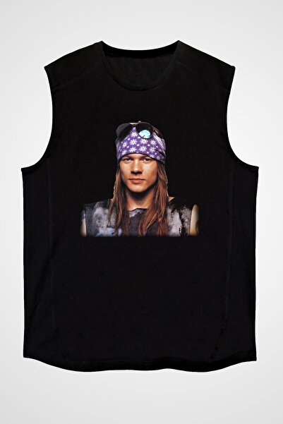 Adrift Μαύρο αμάνικο μπλουζάκι Axl Rose