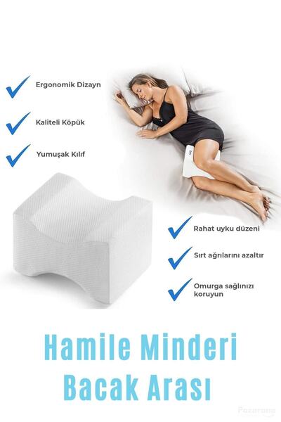 OverPazar Bacak Arası Yastık Ortopedik Bacak Arası Yastık Bacak Arasına Yastı...