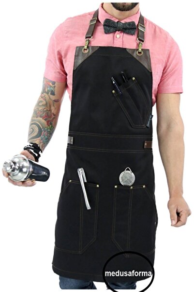 medusaforma Askılı Önlük Cafe Restaurant Mutfak Iş Önlüğü Master Chef Garson ...