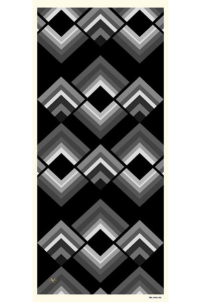 19V69 ITALIA Model Geometric Seria Pavia cu Umeraș șal și Set Cadou 90x200 Cm