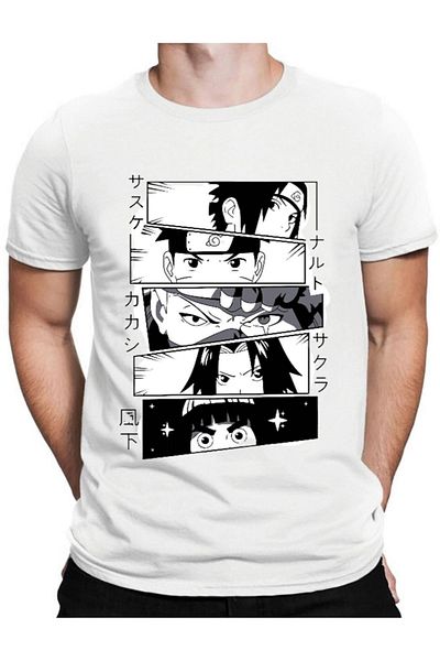 Kuzgunshop Μπλουζάκι Naruto Anime Unisex