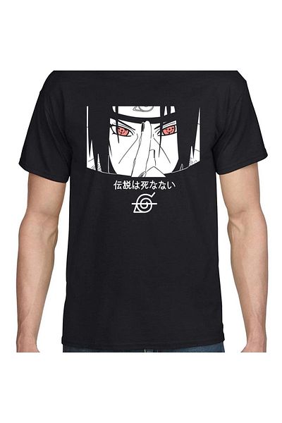 Kuzgunshop Μπλουζάκι Naruto Sasuke Anime Unisex