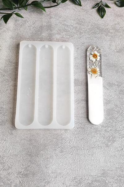By Shesel Epoksi Silikon Kalıbı 3'lü Oval Kitap Ayracı Reçine Epoksi Silikon ...