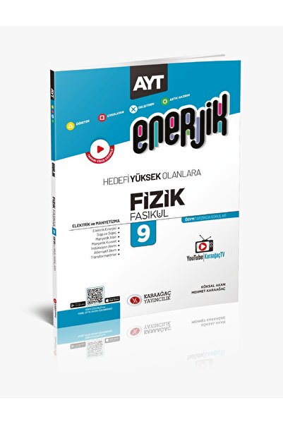 Karaağaç Yayıncılık 2023 Enerjik AYT Fizik Fasikülleri - 9 / Kolektif / Karaa...
