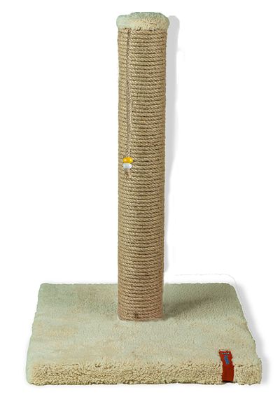 PUGALO 52cm Luxury Scratching Board with Catnip Jute Scratching Cream Cushion Surface