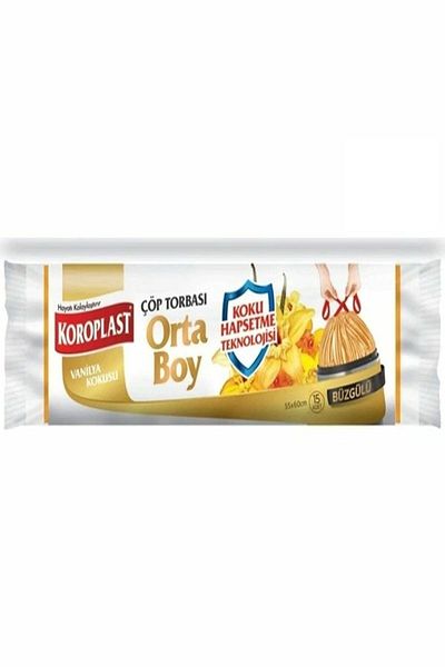 CSK Koroplast Vanilla Drawstring Medium Size Smell Confinement Garbage Bag