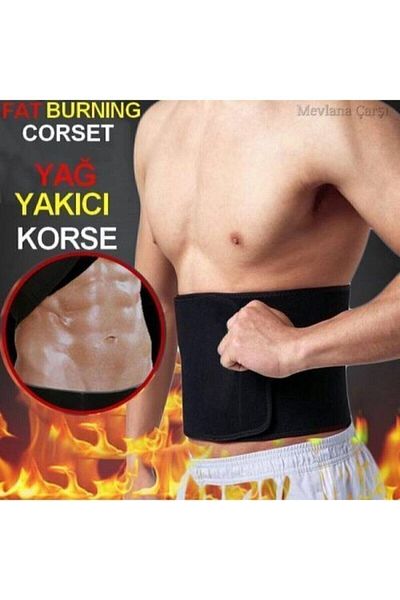 MEDİKALBİM Neoprene Fabric Thermal Sauna Belt - Slimming, Fat Waist and Belly Melting, Slimming and Sweat Girdle