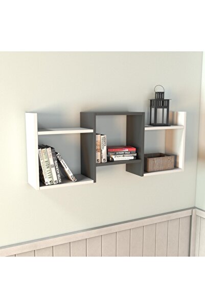 Bimossa X5030 Remus Duvar Rafı Antrasit/beyaz