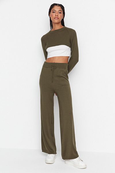 Trendyol Collection Zweiteiler - Khaki - Figurbetont