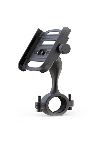 resolut Bisiklet - Motorsiklet - Mtv Telefon Tutucu Metal Gidon Bağlantılı Siyah