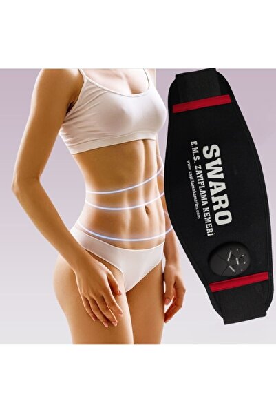 SWARO Şarjlı Kemeri Yag Kas ,sıkılaşma Masaj Titreşim Incelme Egzersiz Yardımcı Göbek Eritme