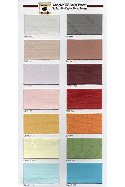 Filli Boya Woodmaxx® Color Prof Su Bazlı Dış Cephe Ahşap Boyası 2,5 Lt