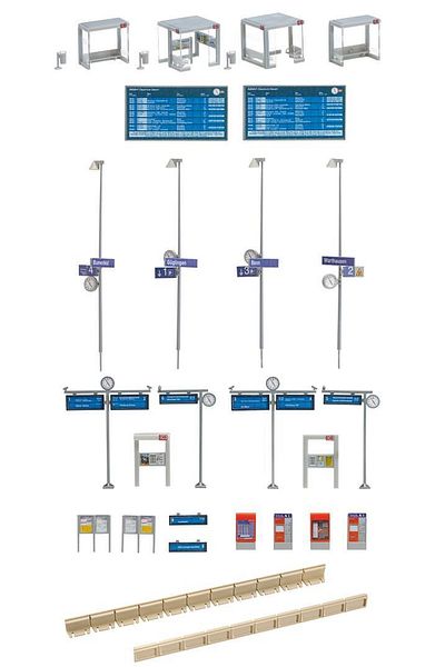 Faller 1:87 Ho Model Station Peron Detail Set-120240