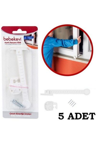 Kilit 5 Pcs Window Child Lock Window Lock Window Ventilation Handle Baby Child Safety