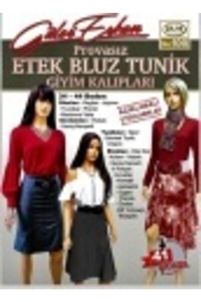 Dilem Yayınları Güler Erkan Provasız Etek Bluz Tunik Giyim Kalıpları 34-44 Be...