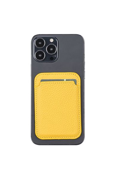 PLM Maggy Leather Card Holder Fl12 Yellow