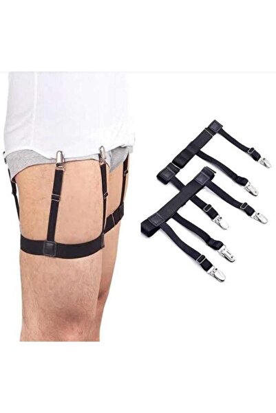 Elegans Giyim Aksesuar Siyah Lastikli Gömlek Tutacağı