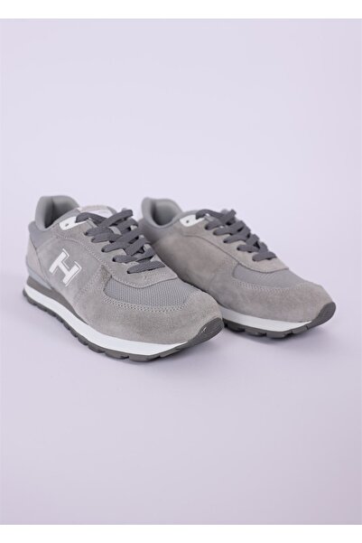 Hammer Jack Γυναικεία αθλητικά παπούτσια Peru G από γνήσιο δέρμα - Γκρι Λευκό