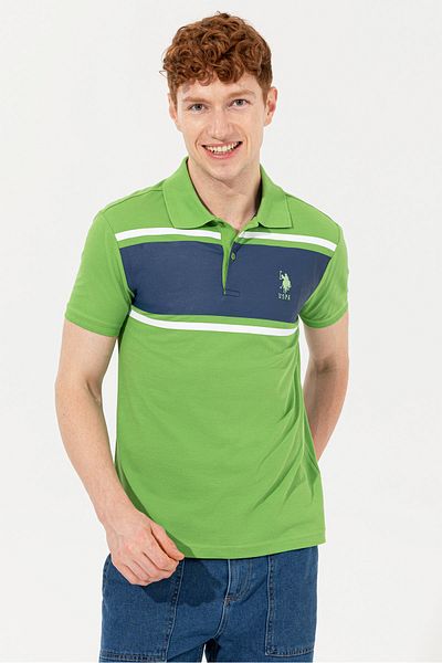U.S. Polo Assn. Зелена мъжка тениска