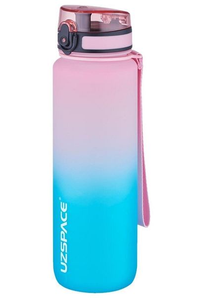 Uzspace Tritan Water Bottle 1000ml Vgn3038 Pink Turquoise