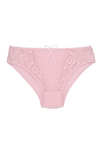 Zena 3-х памукові трусики з мереживною обробкою спереду