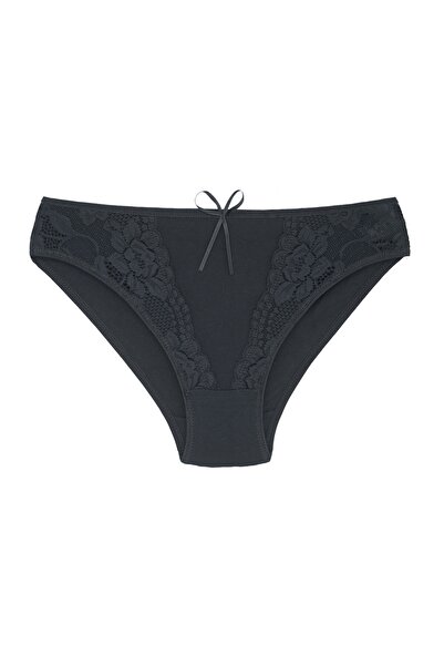 Zena 3-Piece Cotton Women's Panties with Lace Detail on the Front
