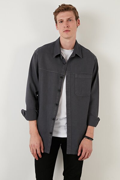Buratti Pamuklu Regular Fit Tek Cepli Gömlek Erkek Gömlek Cf23w192736